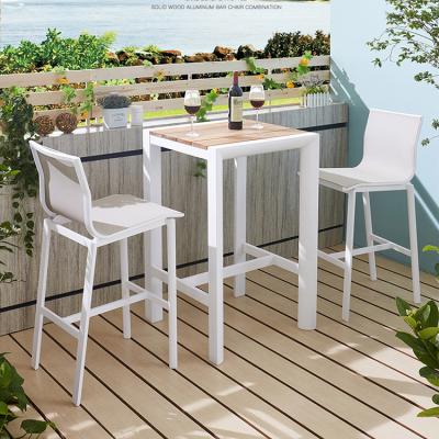 China Garden Modern Aluminum Umpire Chair Outdoor Umpire Chair Bar Stool Stool Furniture Outdoor Patio Bar Set On Sale for sale