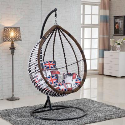 China Relaxing Outdoor Swing Sets Outdoor Patio Furniture Rattan Garden Chair Hanging Wicker Egg Shaped Patio Swings for sale