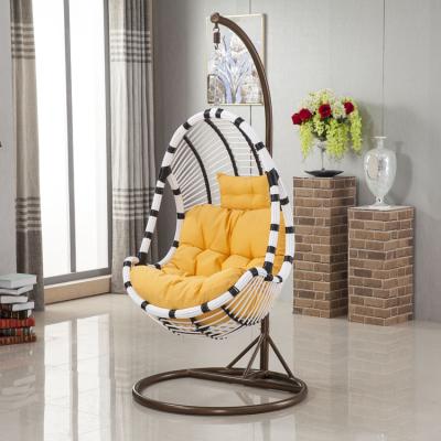 China Wholesale Indoor Outdoor Used Leisure Swing Chair Garden Rattan Swing Hanging Chair for sale