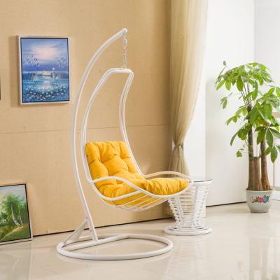 China Leisure Style Modern Wicker Balcony Furniture Patio Rattan Hanging Outdoor Swing Chair for sale