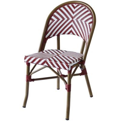 China French Bistro Chairs Cheap Outdoor Wicker Furniture Patio French Bistro Rattan Chairs for sale