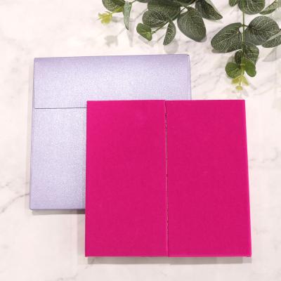 China Europe Wedding Invitations Acrylic Rose Hardcover Pink Wedding Invitations Mirror Wedding Invitations With Purple Envelope for sale