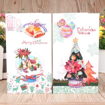 China Wholesale Custom Europe Blank Greeting Cards Set , Bulk Printing Paper Merry Christmas Greeting Cards With Envelopes for sale