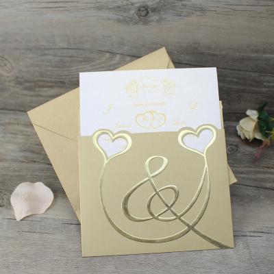 China Embossing Europe Envelope And Insert Card Invitation To Wedding for sale