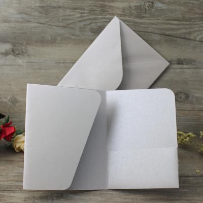 China Europe Gray Cheap Pocket Fold Envelopes Silver To Wedding Invitations for sale