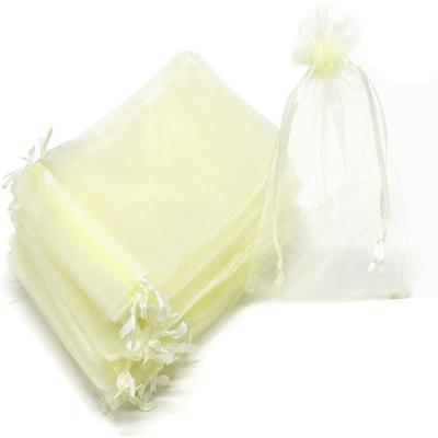 China Jewelry Pouch Organza Gift Bags with Drawstring for Sheer Fabric Mesh Jewelry Candy Clear Pouch Pouches for Baby Shower Birthday Gifts for sale