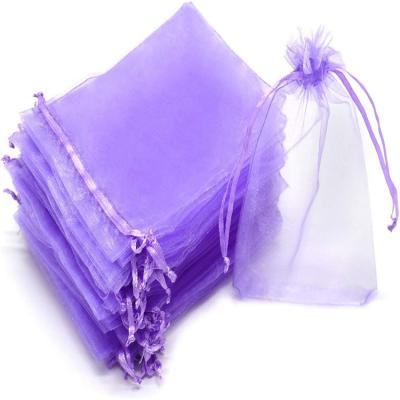 China Jewelry Pouch Mesh Organza Gift Bags with Drawstring Jewelry Favor Pouches Christmas Candy Wedding Party Bags Bathroom Soaps Makeup Favor Bags for sale