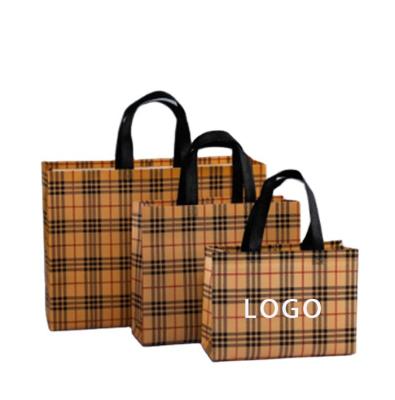 China Custom Reusable Reusable Nonwoven Fabric Laminated Nonwoven Tote Bags Customer Friendly Eco-Friendly Carry Shopping Bag With Custom LOGO for sale