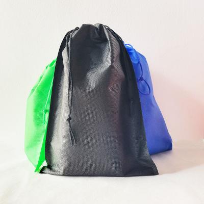 China Durable Multicolor Reusable Nonwoven Breathable Drawstring Bags Dustproof Bag With Rope For Storing Shoes Handbags Clips Boots for sale