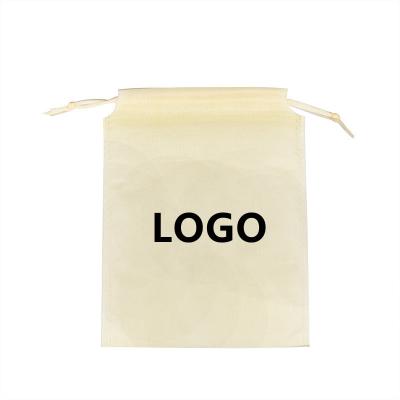 China Durable Nonwoven Fabric Drawstring Bags Handbag Storage Dustproof Cover Dustproof Organizer Customized Logo Printing for sale