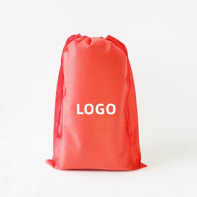 China Durable Promotional Nonwoven Eco-Friendly Drawstring Bags Housewares Storage Bag For Shoes Travel Clothes Customized Logo Printing for sale