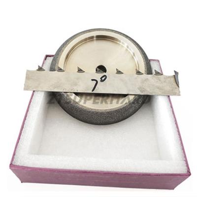 China 4Y2 Band Saw Sharpening Wheel ZT 5inch 6inch 8inch Tooth Grinding With Band Saw Blade Sharpening Veneer CBN Grinding Wheel for sale