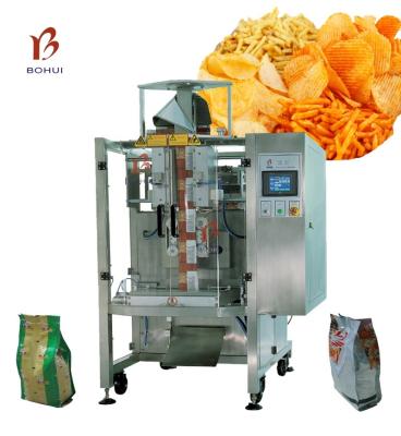 China Vertical Automatic Multi-Function Food Nuts And Biscuits Quad-Seal Bag Packing Machine for sale