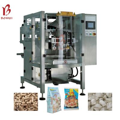 China High Speed ​​Fully Automatic Multifunctional Vertical Form/Fill/Seal Packing Machine for Frozen Food and Pet Food Packing for sale