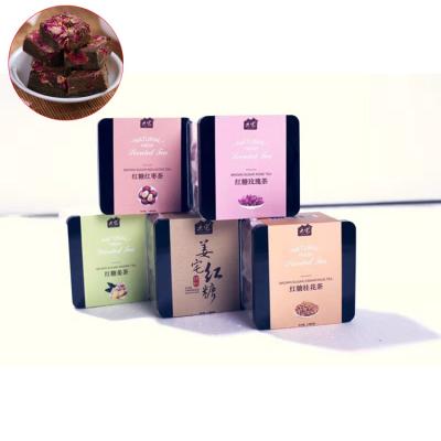 China Pure Handmade Raw Brown Sugar Rose Brown Sugar Ginger Tea Bag Tea for sale