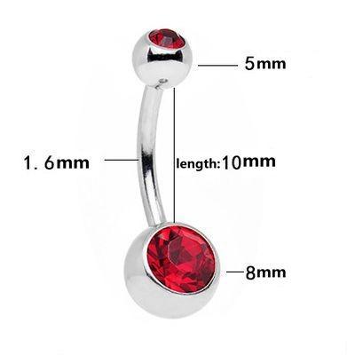 China Europe and the United States Belly Button Ring Jewelry Curved Body Piercing Navel Nail Navel Jewelry for sale