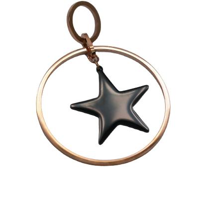 China China Simple Design Gold Ring Star Stainless Steel Earrings Wholesale Stud For Women for sale