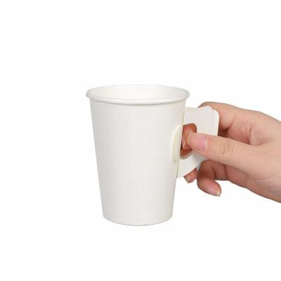 China Factory Price Disposable 8oz 10oz 12oz 16oz Leak Proof Easy Hold Coffee Hot Paper Cups With Handle Custom Logo Print For Drinkware for sale