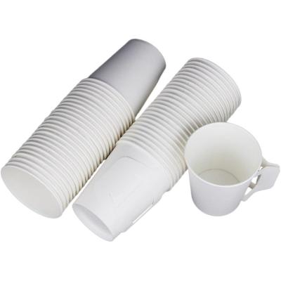 China Factory Price Disposable Wholesale Disposable Paper Cups With Handle Custom Logo Print For Coffee Cold Hot Drink for sale