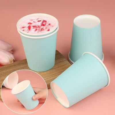 China Factory Price 2.5-20 Ounce Disposable Leakproof Disposable Single Wall Paper Cups With Logo Print Custom Made for sale