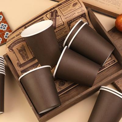 China Factory Price Custom Disposable Logo Printing Disposable 2.5-20oz Coffee Single Wall Hot Paper Cup for sale