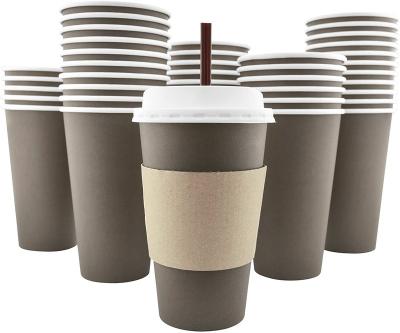 China Factory Price Wholesale Custom Logo Printing Disposable 2.5-20oz Disposable Coffee Single Wall Hot Paper Cup for sale