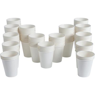 China Wholesale 2.5-16oz Disposable Leakproof Single Wall Paper Cups With Logo Print Custom Made for sale