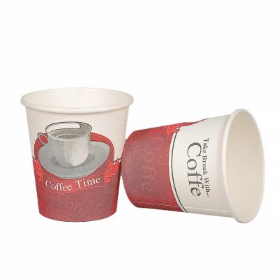 China Factory Price Recyclable Leak Proof Disposable Single Wall Paper Cups With Custom Size Logo for sale