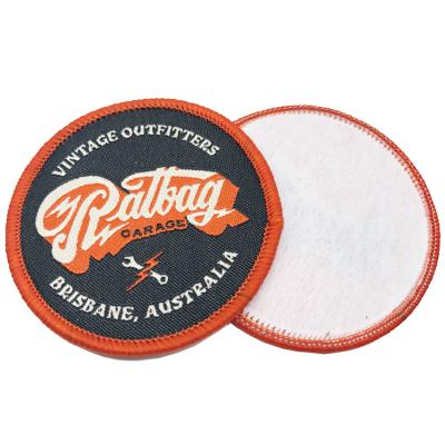 China Viable Patch Logo Patches For Clothes Custom Made From Production Logo Patch Sew On Woven From Manufacturer for sale