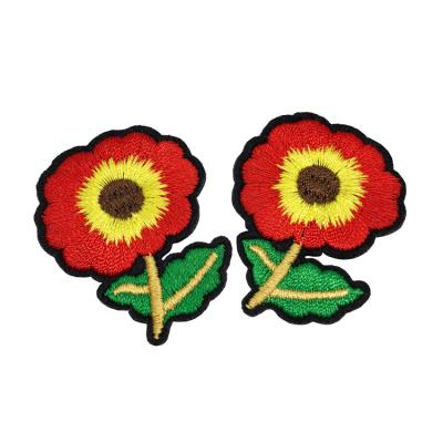 China Viable Plant Flower Custom Iron On Patch Custom Logo Patch Embroidery Patch For Apparel for sale