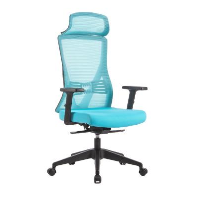 China (Height)Adjustable High End Adjustable Staff Mesh Meeting Chair With Ergonomic Headrest Computer Office Chairs for sale