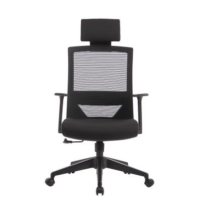 China (Size) High Adjustable Cheap Back Ergonomic Computer Chair With Full Headrest Black Comfortable Mesh Office Chairs for sale