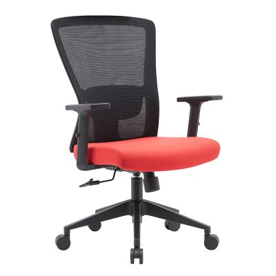 China Cheap Swivel Mesh Office Chairs Adjustable (Height) Manufacturers Staff Task Computer Desk Chair for sale