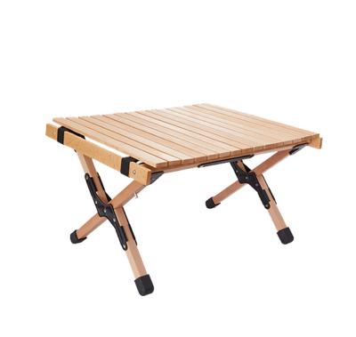 China Wholesale Price Lightweight Outdoor BBQ Portable Folding Folding Egg Table Camping Wooden Picnic Table Roll Bread for sale