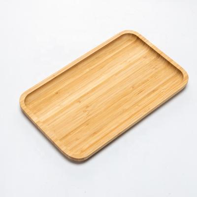 China Bamboo Bamboo And Wooden Tea Dish Mordern Fast Food Original Wooden Color 32.5*20*2cm Mordern Tray Set Top Selling Cutlery Huayun for sale