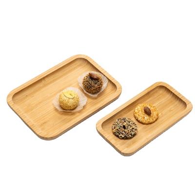 China Wholesale Luxury Bamboo Wooden Chocolate Decorativa Cutlery Mordern Food Serving Trays Breakfast for sale