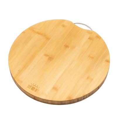 China Sustainable Thick Round Bamboo Cutting Board Cutting Board for sale