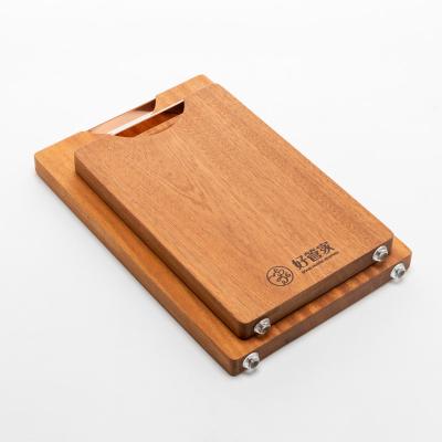 China Sustainable Ebony Wood Cutting Board Kitchen Cutting Whole Wooden Chopping Board Anti-rust Cutting Board for sale