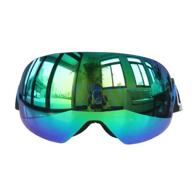 China Excellent Design Plastic Anti Scratch Anti Fog Mens Ski-Goggles Top Quality Frameless And Spherical Lens Anti Scratch for sale