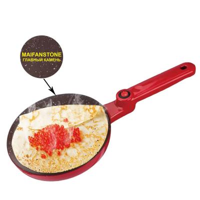 China Household Portable Automatic Non-Stick Medicinal Stone Coating Dipping Dish Hand Pan Crepe Maker Pancake Maker for sale