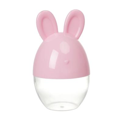 China Recyclable Happy Easter Bunny Rabbit Head Favors Candy Plastic Container Favors Decor Valentine's Birthday Wedding Anniversary Baptism for sale