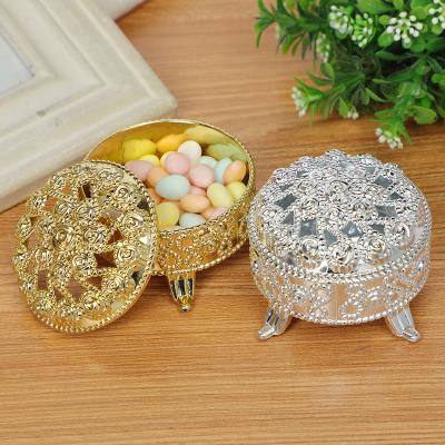 China Cheap Plastic Recyclable Oriental Candy Box Gold Silver Shape Censer Box Plastic Oriental Candy Box Container for sale