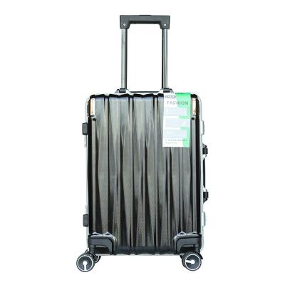 China Universal Trolley Case Aluminum Alloy PC Magnesium Wheel Luggage 24 Inch Aluminum Frame Business Boarding Case for sale