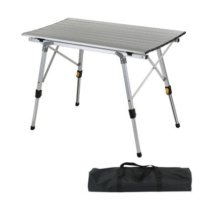 China Modern high quality hot sale outdoor black portable folding camping table for sale