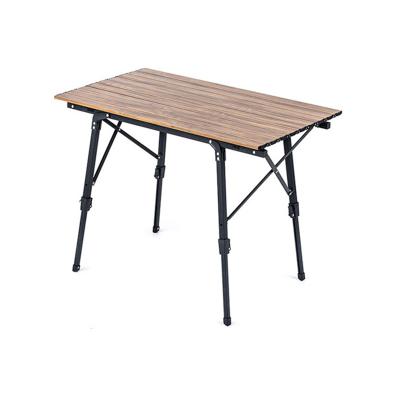 China Logo Modern Black Outdoor Portable Folding Camping Table Aluminum High Quality And Cheap Price Customized en venta