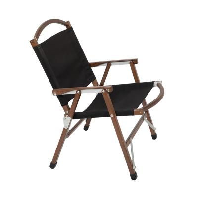 Κίνα Walnut Light Color Fabric Black Luyuan Beech Wood Chair Detachable And Foldable Wooden Chair Easy To Carry With Storage Bag προς πώληση