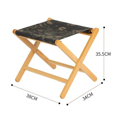 Cina Luyuan New Products Living Room Furniture Chair Easy Carry Wooden Folding Durable Stool in vendita