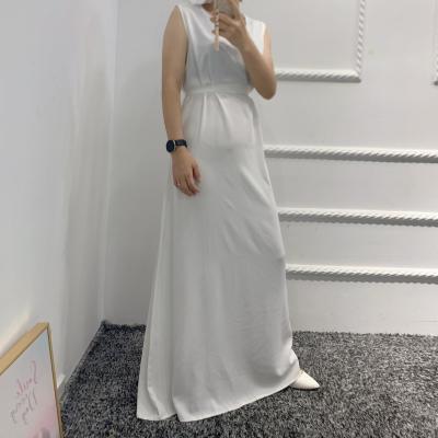 China Modern Casual Slim Long Dress Women's Muslim Vest Dresses for sale