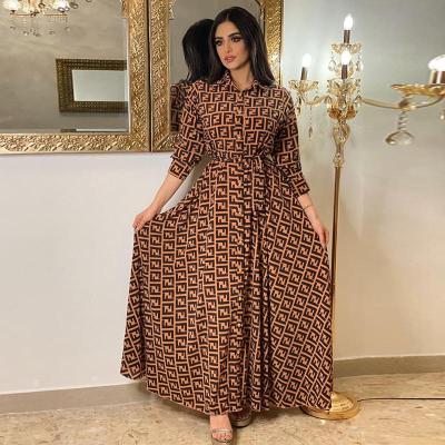 China Islamic Clothing Abaya Dress Women's Muslim Abaya Fashion Robe Dubai Long Plus Big Size Swing Dress Women for sale