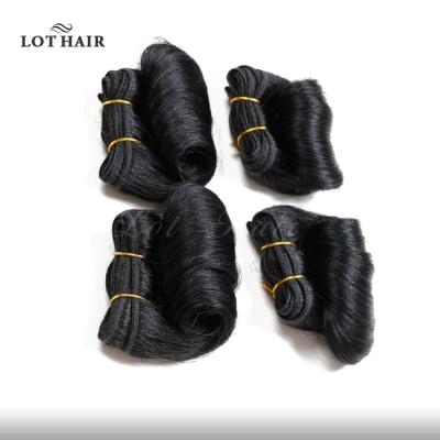 China Short Hair Silky Straight B Wave 6-8inches 100% Virgin Hair Afro Weave for sale